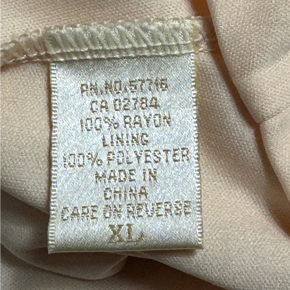 Vintage Kroshetta by Papillon Peach Floral Crochet Dress - Picture 9 of 11